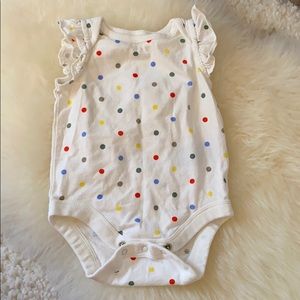 Baby Gap polka dot onesie